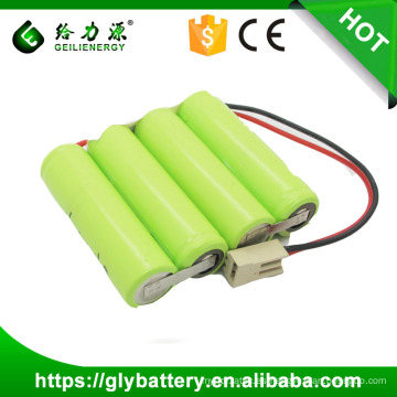 Paquete de batería AA 4.8v 1200mah Ni MH recargable